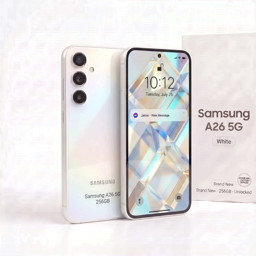 Samsung A26 5G 256GB - White - Brand New